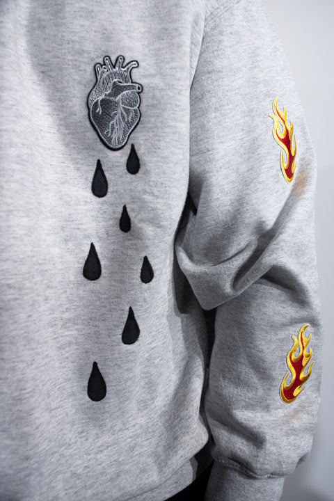 SWEAT-SHIRT COEUR NOIR
